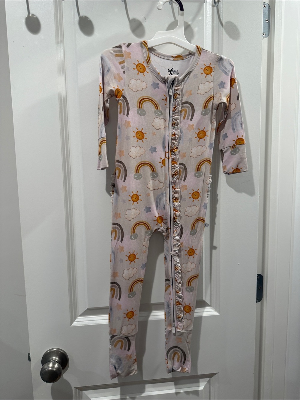 Snuggle Bums Kids Bamboo One-Piece Footsie Pajamas 2T NWT